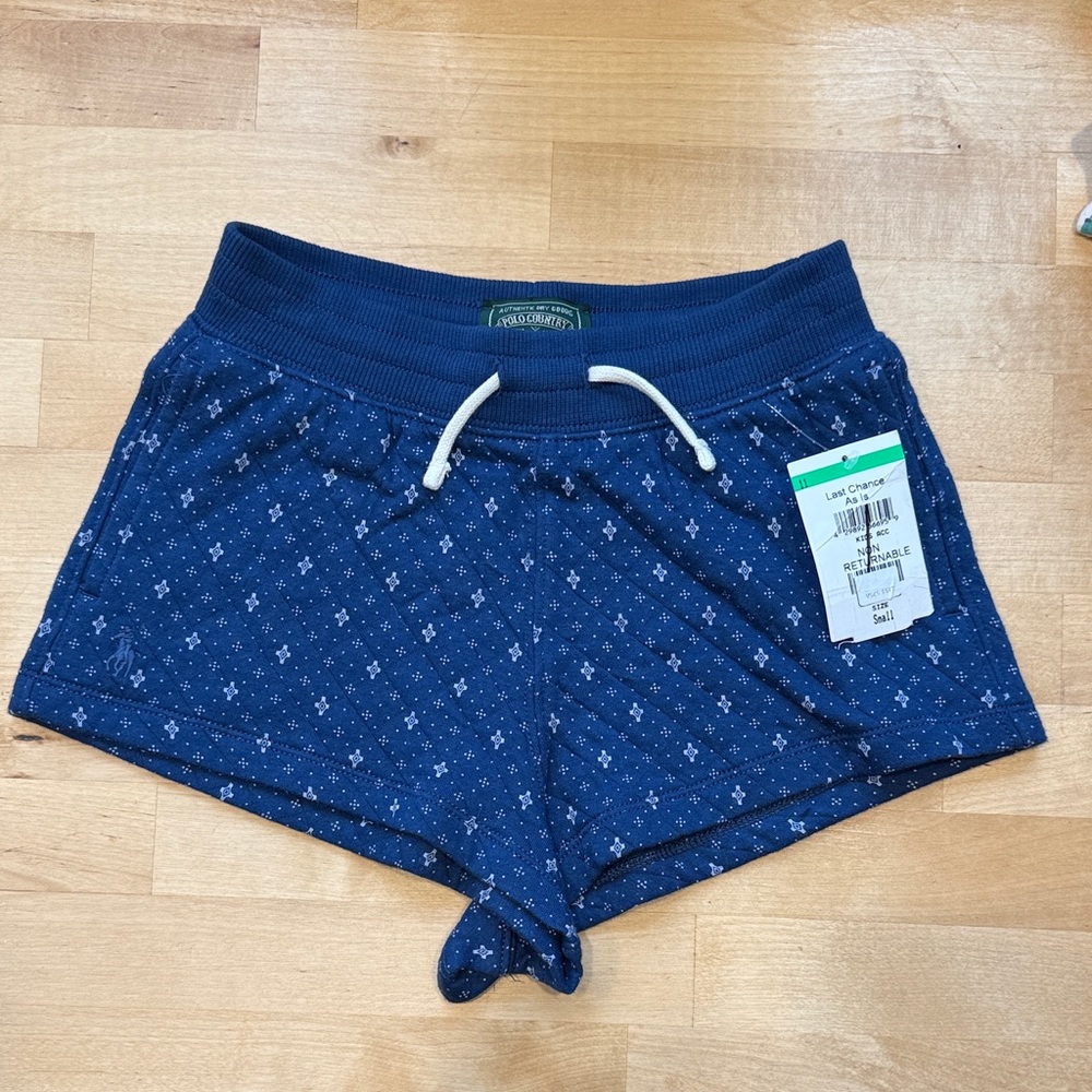 Polo Country Ralph Lauren Girl’s Geometric-Print Double-Knit Short Size 7